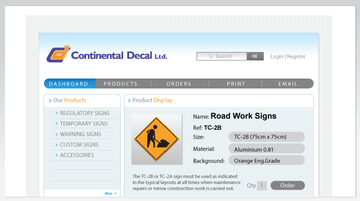 Traffic Signs Order Form